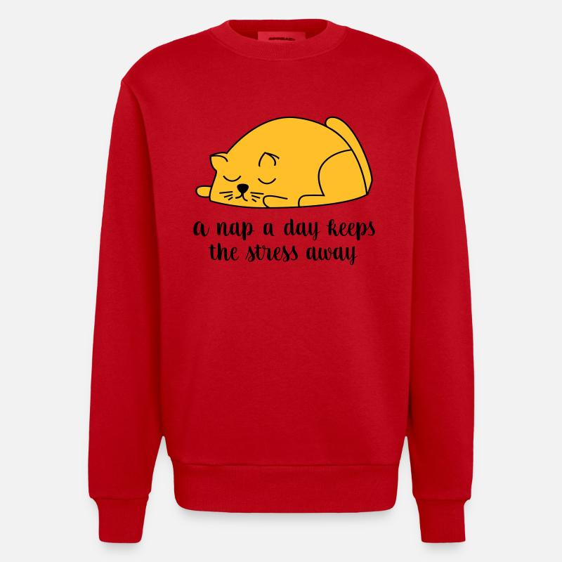dormir - Sweat bio épais oversize fabriqué en UE - rouge