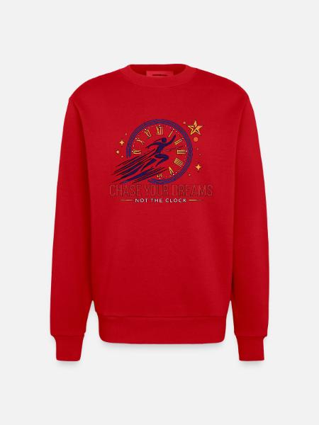 dreams - Sweat bio épais oversize fabriqué en UE - rouge