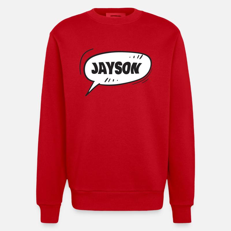 Jayson Jayson - Sweat bio épais oversize fabriqué en UE - rouge