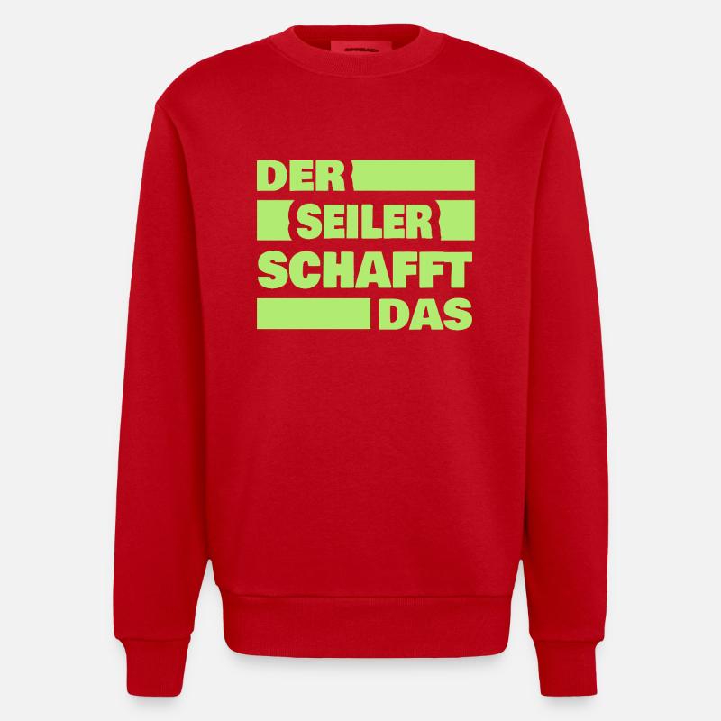 Cordonnier - Sweat bio épais oversize fabriqué en UE - rouge
