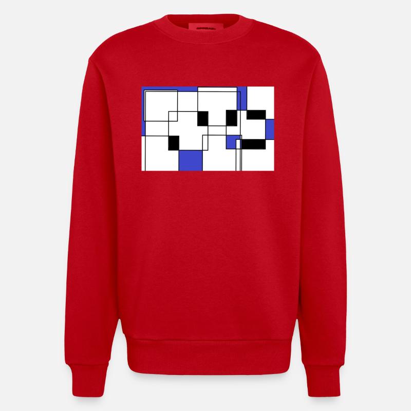 Sequence - Heavyweight Oversized Organic Crew Neck Made in EU - red