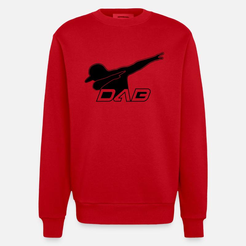 Style DAB noir - Sweat bio épais oversize fabriqué en UE - rouge