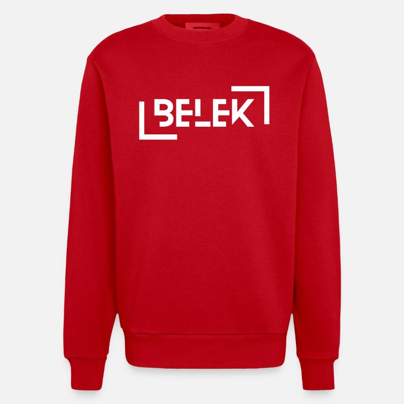 Belek - Sweat bio épais oversize fabriqué en UE - rouge