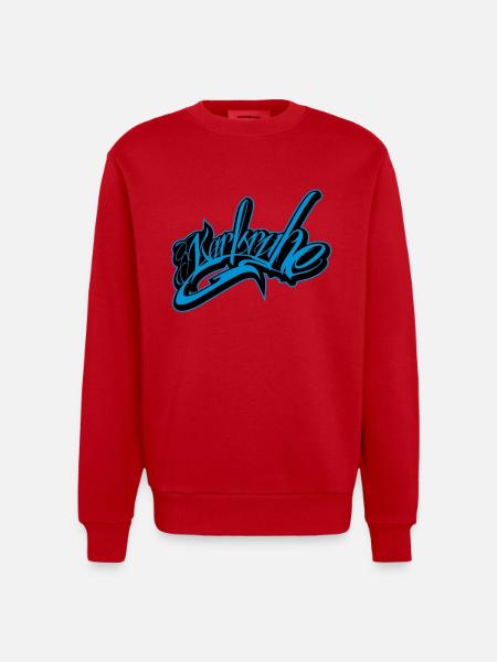 Karlsruhe - Heavyweight Oversized Organic Crew Neck Made in EU - red