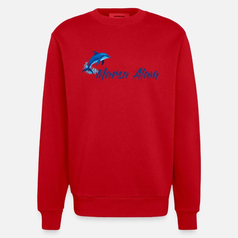 Vacances Marsa Alam Égypte - Sweat bio épais oversize fabriqué en UE - rouge