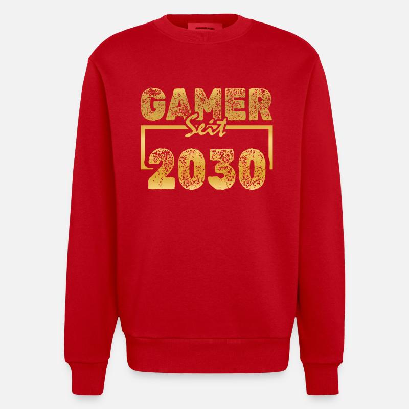 Daddling 2030 - Sweat bio épais oversize fabriqué en UE - rouge