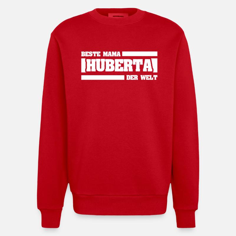 Mutter Huberta - Heavyweight Oversized Organic Crew Neck Made in EU - Rot