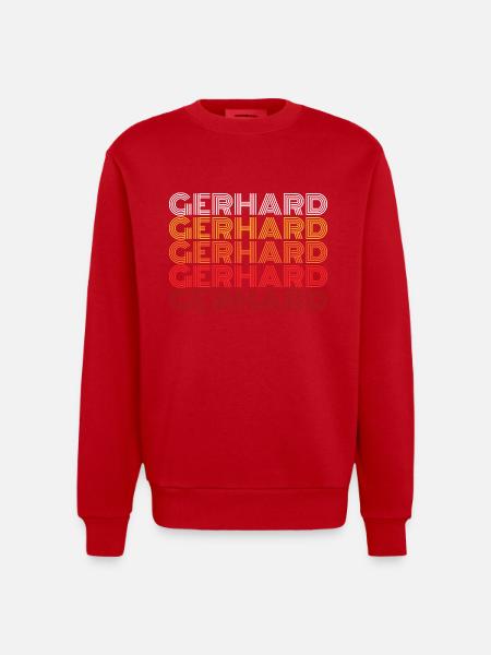Gerhard - Sweat bio épais oversize fabriqué en UE - rouge