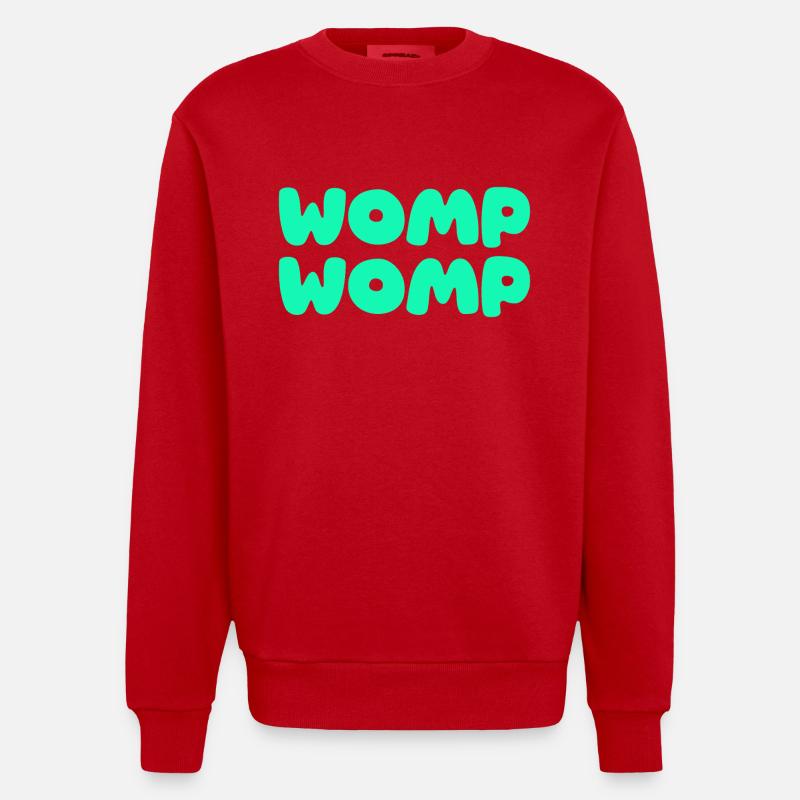 Womp Womp Vert - Sweat bio épais oversize fabriqué en UE - rouge