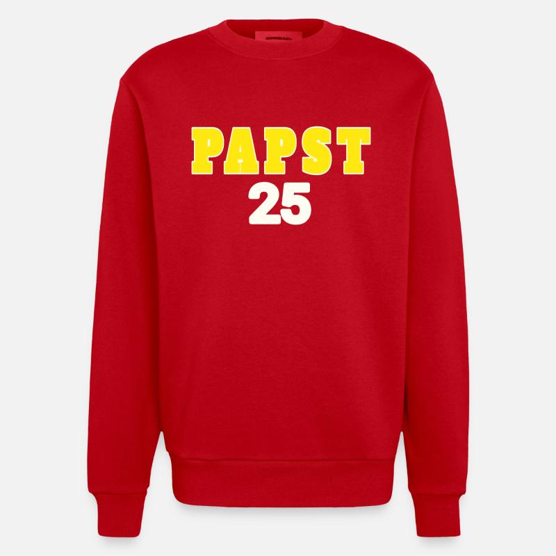 Pape 25 - Sweat bio épais oversize fabriqué en UE - rouge