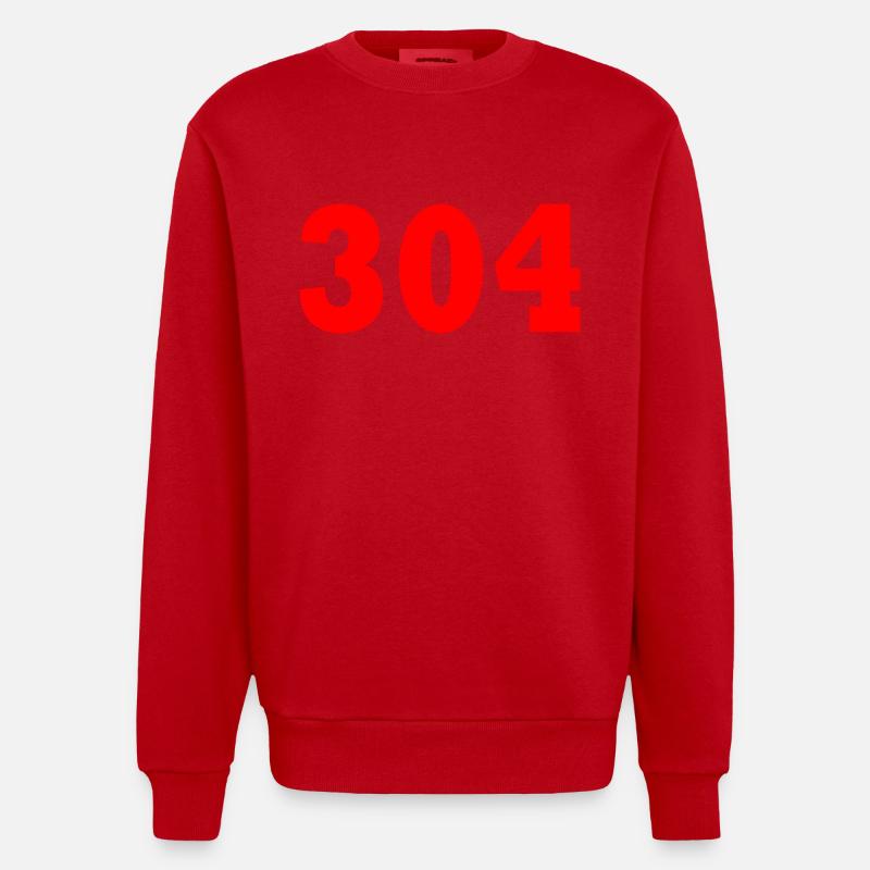 304 - Sweat bio épais oversize fabriqué en UE - rouge