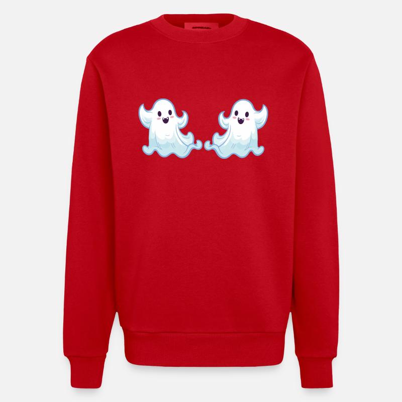 geist ghost cartoon 2 - Heavyweight Oversized Organic Crew Neck Made in EU - Rot