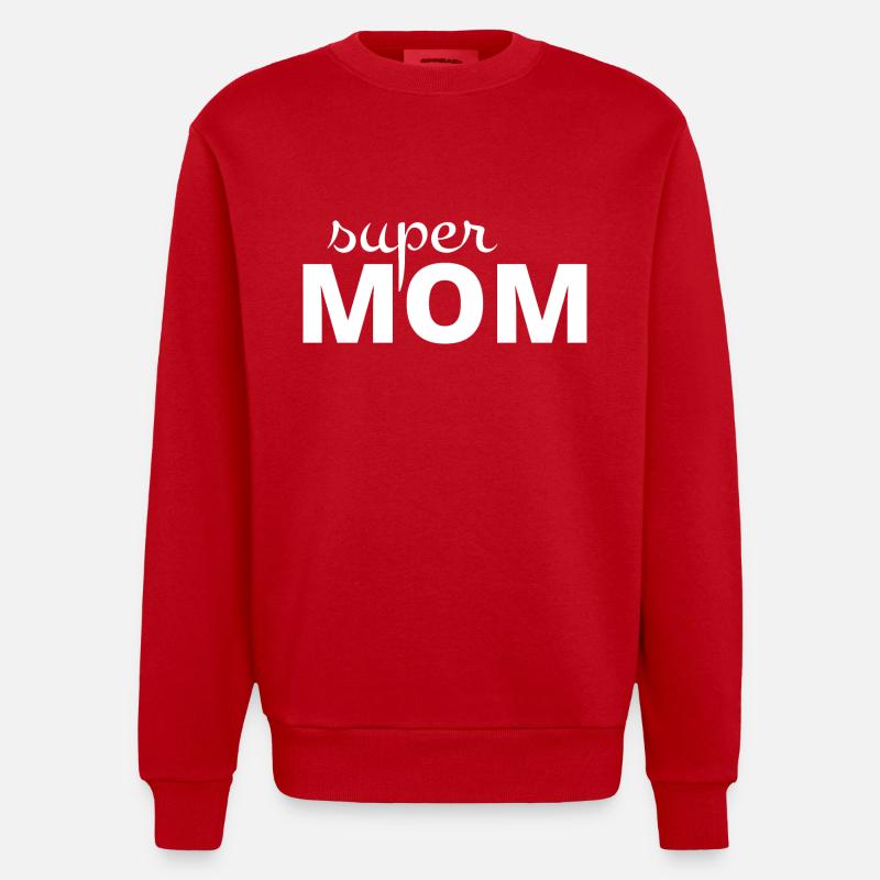 Super Mutter - Heavyweight Oversized Organic Crew Neck Made in EU - Rot