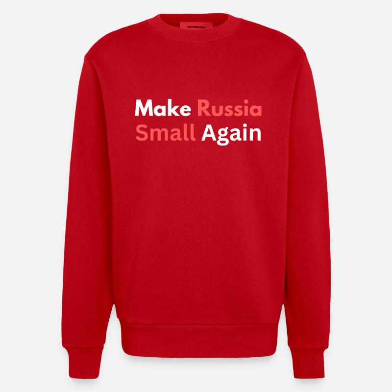Make Russia Small Again - Sweat bio épais oversize fabriqué en UE - rouge