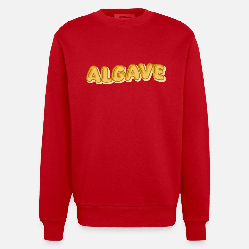 Algave - Sweat bio épais oversize fabriqué en UE - rouge