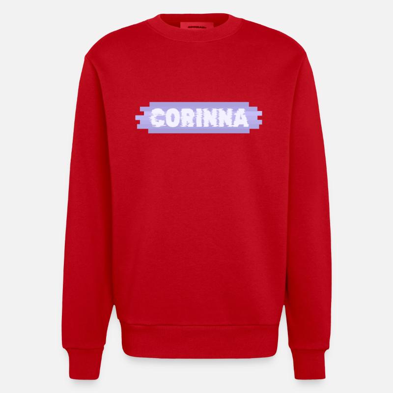Mutter Corinna - Heavyweight Oversized Organic Crew Neck Made in EU - Rot