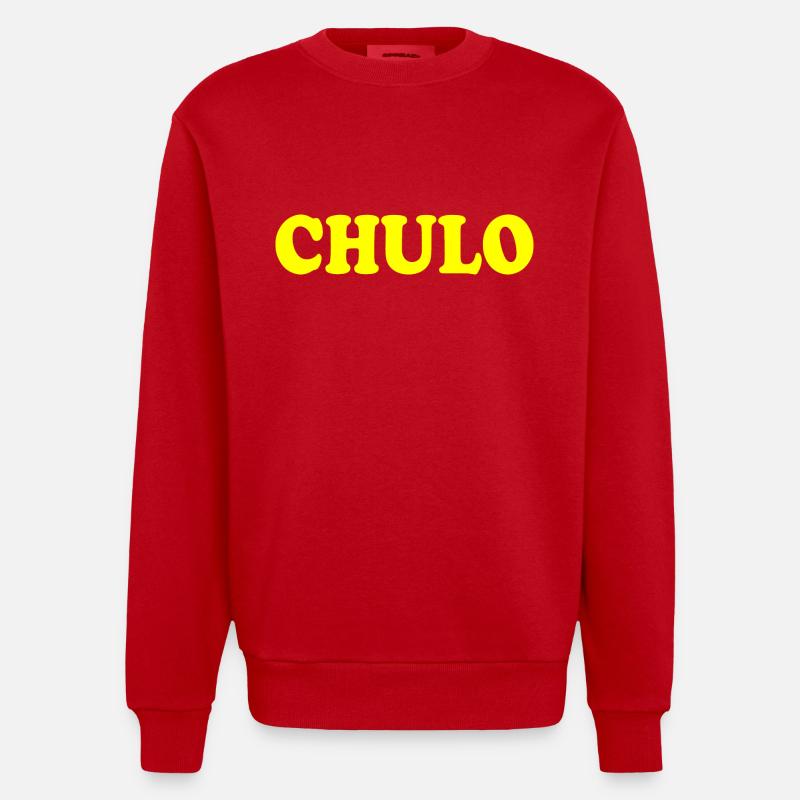 Chulo - Sweat bio épais oversize fabriqué en UE - rouge