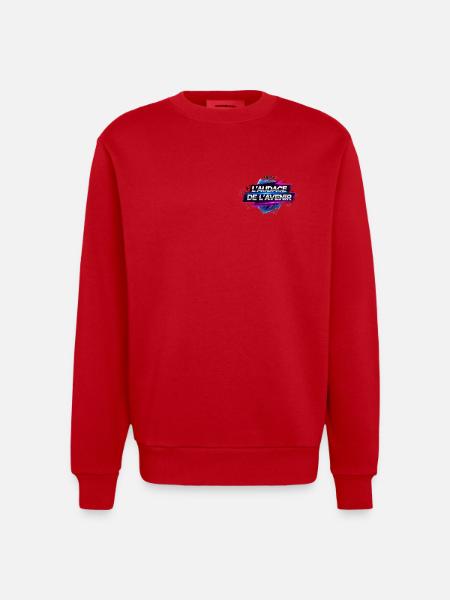 The Audacity of the Future 2025 - Heavyweight Oversized Organic Crew Neck Made in EU - red
