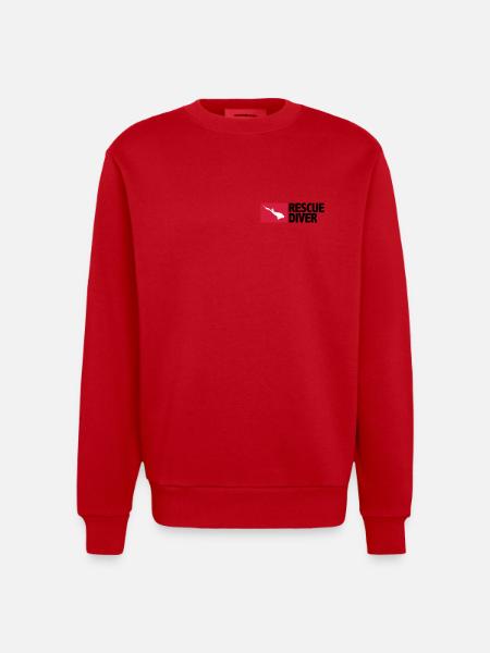 Rescue Diver - Sweat bio épais oversize fabriqué en UE - rouge
