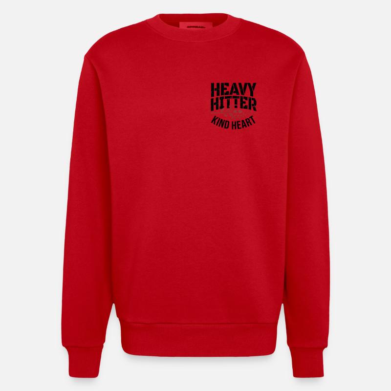 Gros Poids - Sweat bio épais oversize fabriqué en UE - rouge