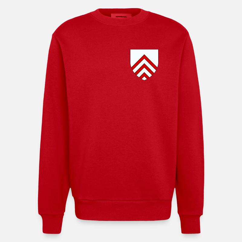 Blason du Perche - Sweat bio épais oversize fabriqué en UE - rouge