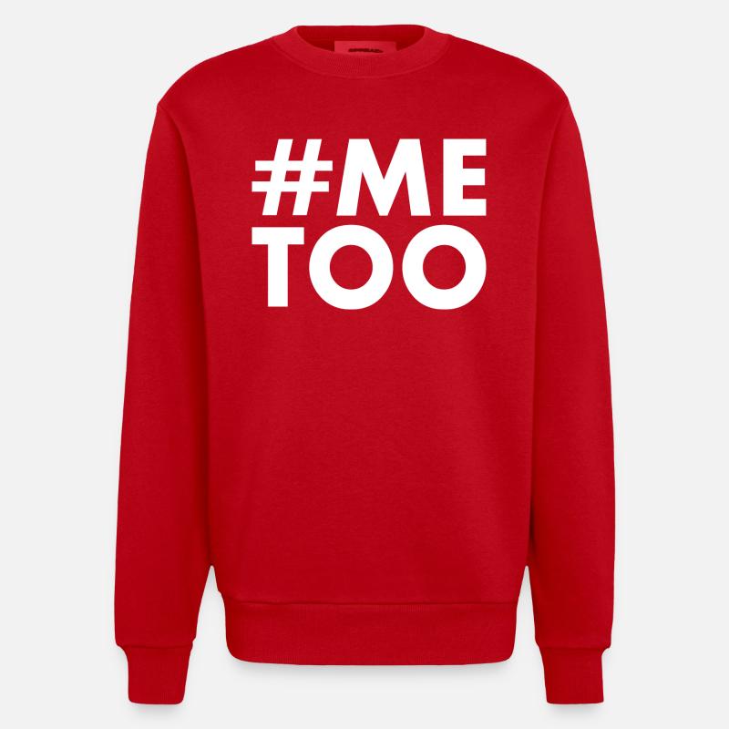Me too - Sweat bio épais oversize fabriqué en UE - rouge