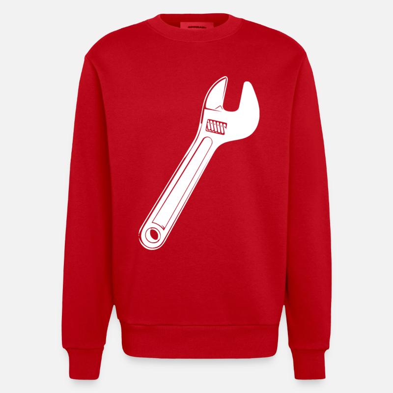 Clé de la mule - Sweat bio épais oversize fabriqué en UE - rouge