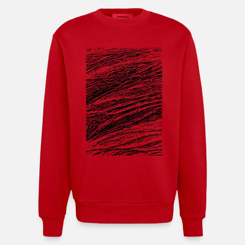 Résumé créatif - Sweat bio épais oversize fabriqué en UE - rouge