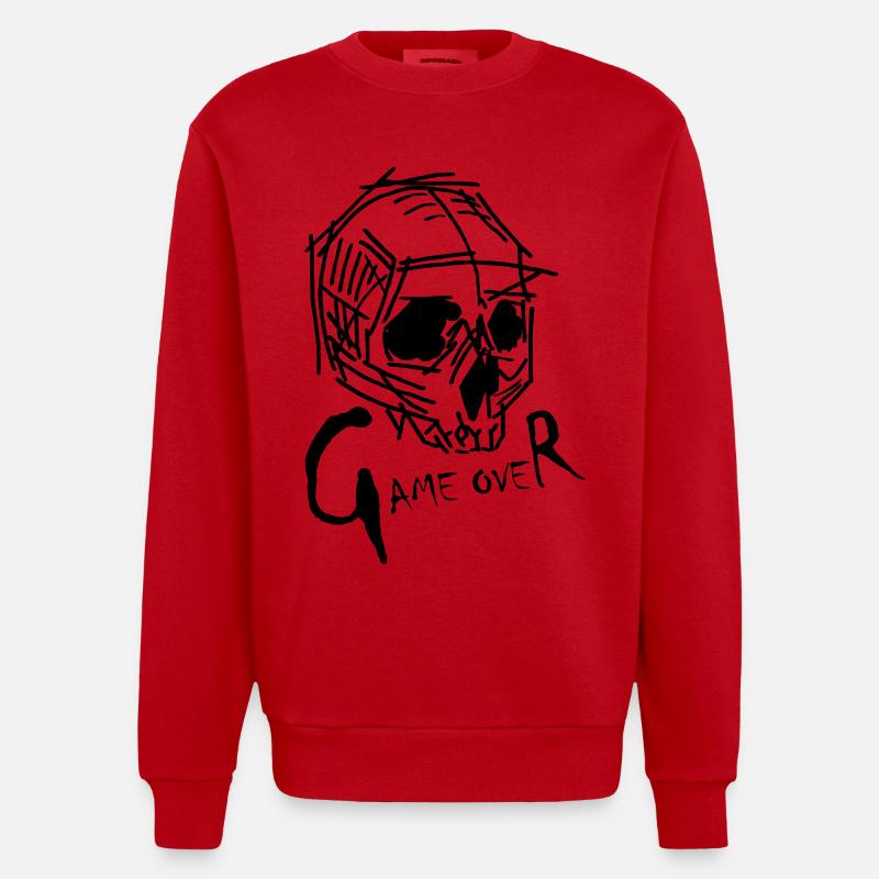 Fin du jeu - Sweat bio épais oversize fabriqué en UE - rouge