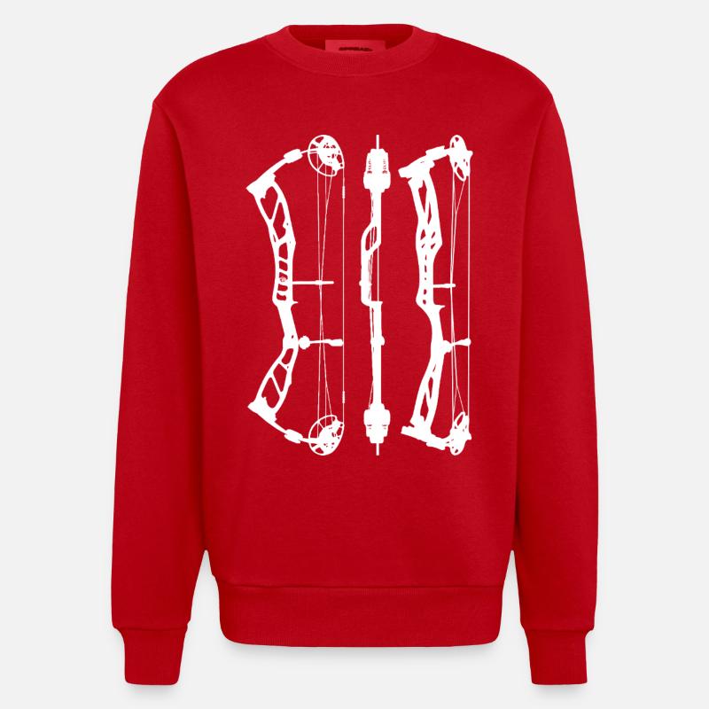 EliteBasin_PlanW - Sweat bio épais oversize fabriqué en UE - rouge
