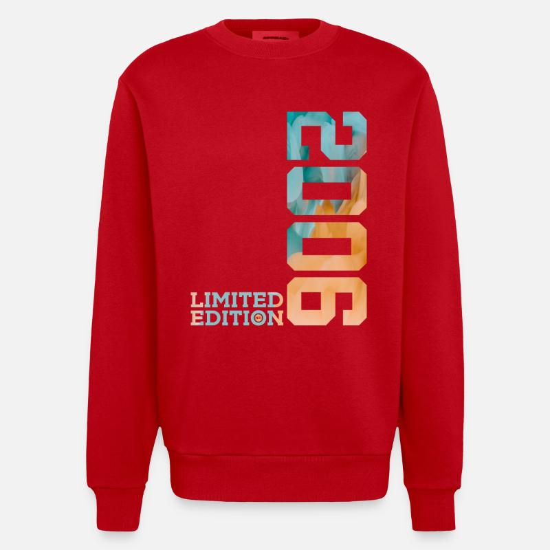20E ANNIVERSAIRE ÉDITION LIMITÉE 2006 - Sweat bio épais oversize fabriqué en UE - rouge
