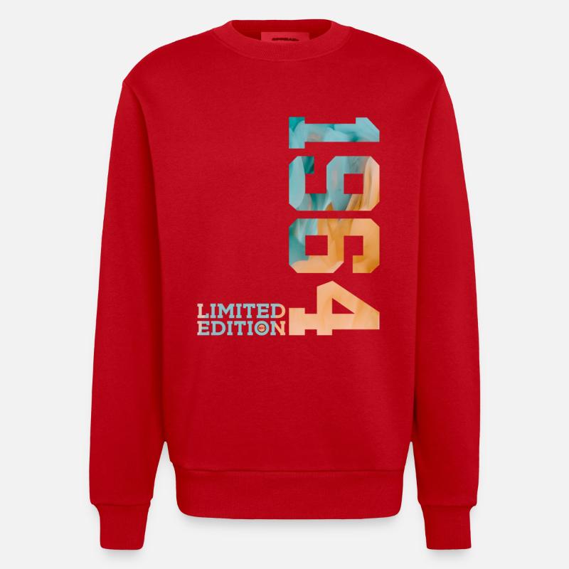 62E ANNIVERSAIRE ÉDITION LIMITÉE 1964 - Sweat bio épais oversize fabriqué en UE - rouge
