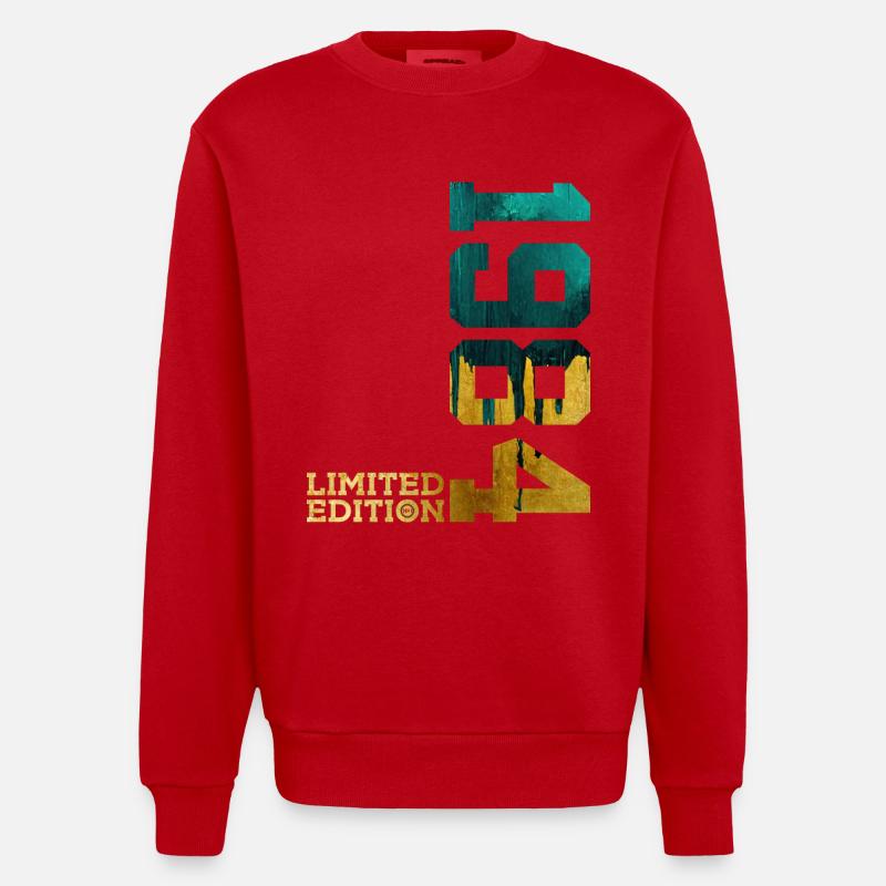 42E ANNIVERSAIRE ÉDITION LIMITÉE 1984 - Sweat bio épais oversize fabriqué en UE - rouge