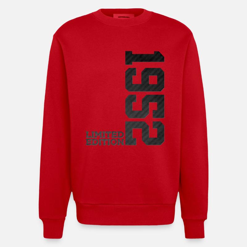 74E ANNIVERSAIRE ÉDITION LIMITÉE 1952 - Sweat bio épais oversize fabriqué en UE - rouge
