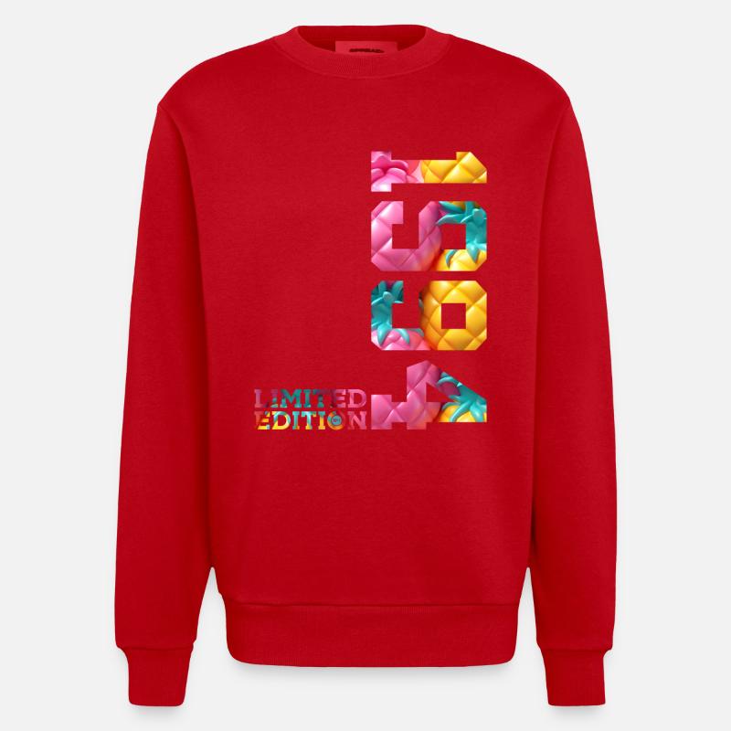 32E ANNIVERSAIRE ÉDITION LIMITÉE 1994 - Sweat bio épais oversize fabriqué en UE - rouge