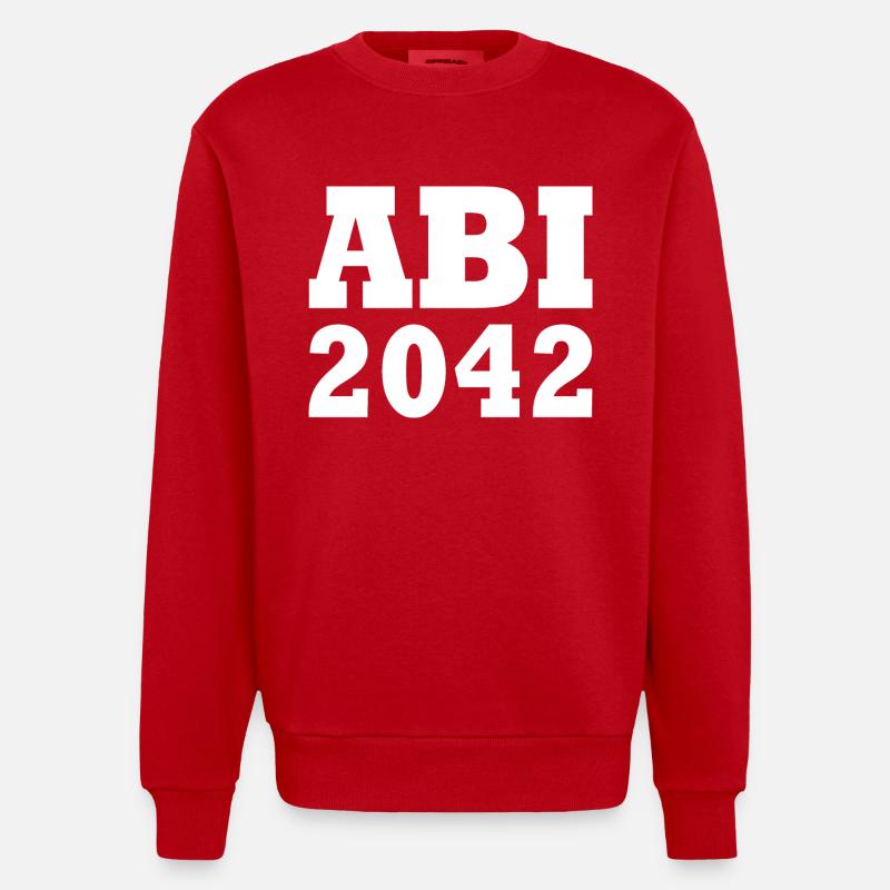 Abi 2042 - Heavyweight Oversized Organic Crew Neck Made in EU - Rot