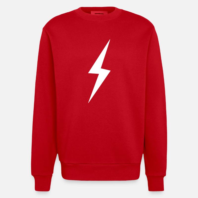Blitz - Heavyweight Oversized Organic Crew Neck Made in EU - Rot