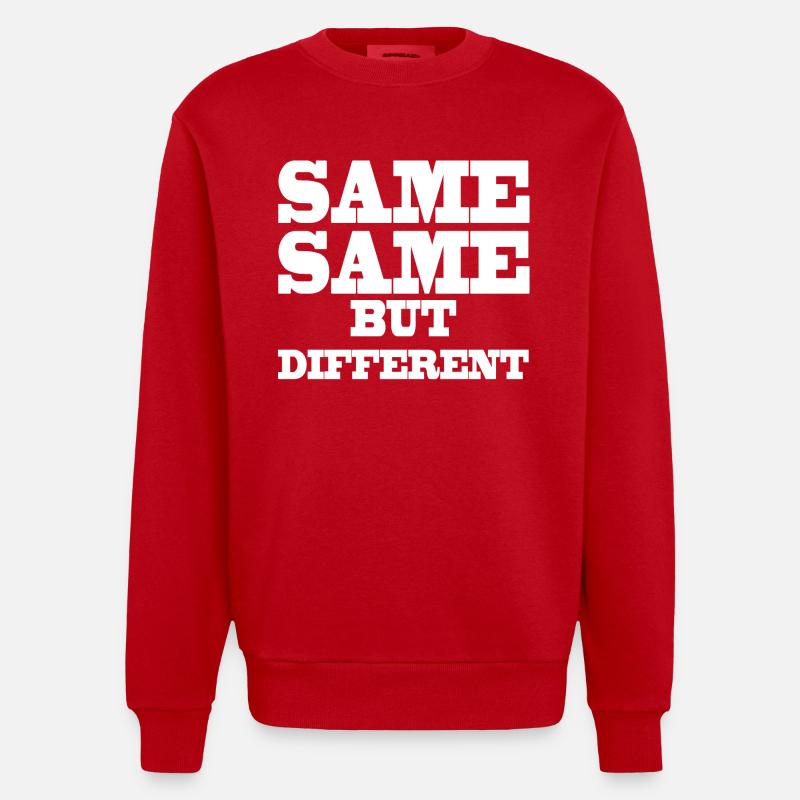 Same Same but Different - Sweat bio épais oversize fabriqué en UE - rouge