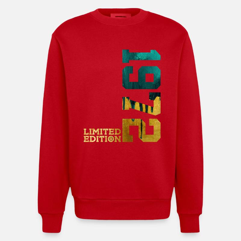 54E ANNIVERSAIRE ÉDITION LIMITÉE 1972 - Sweat bio épais oversize fabriqué en UE - rouge