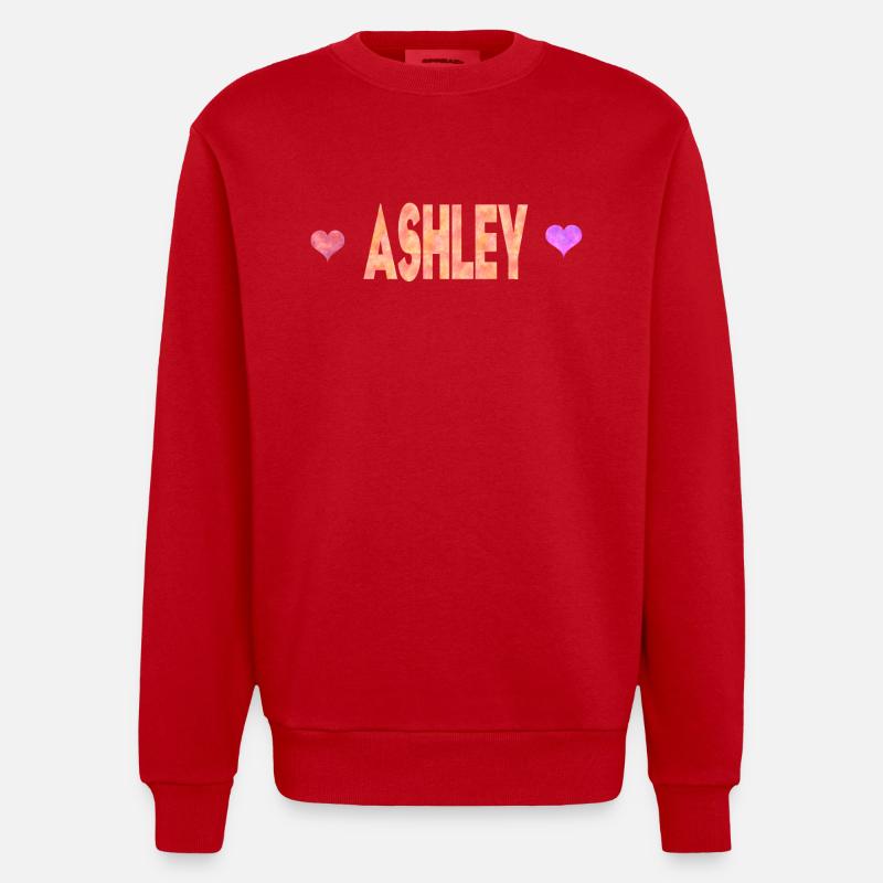 Ashley - Sweat bio épais oversize fabriqué en UE - rouge