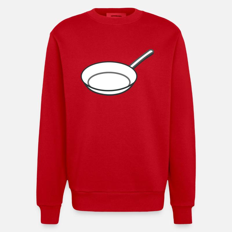 casserole - Sweat bio épais oversize fabriqué en UE - rouge