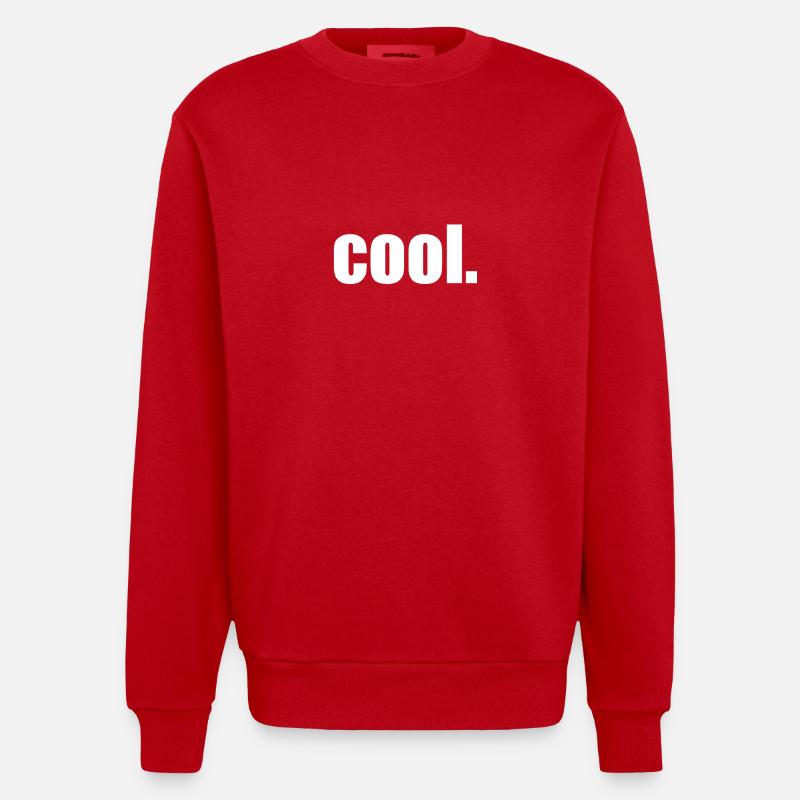 Cool Proverbes Conception - Sweat bio épais oversize fabriqué en UE - rouge