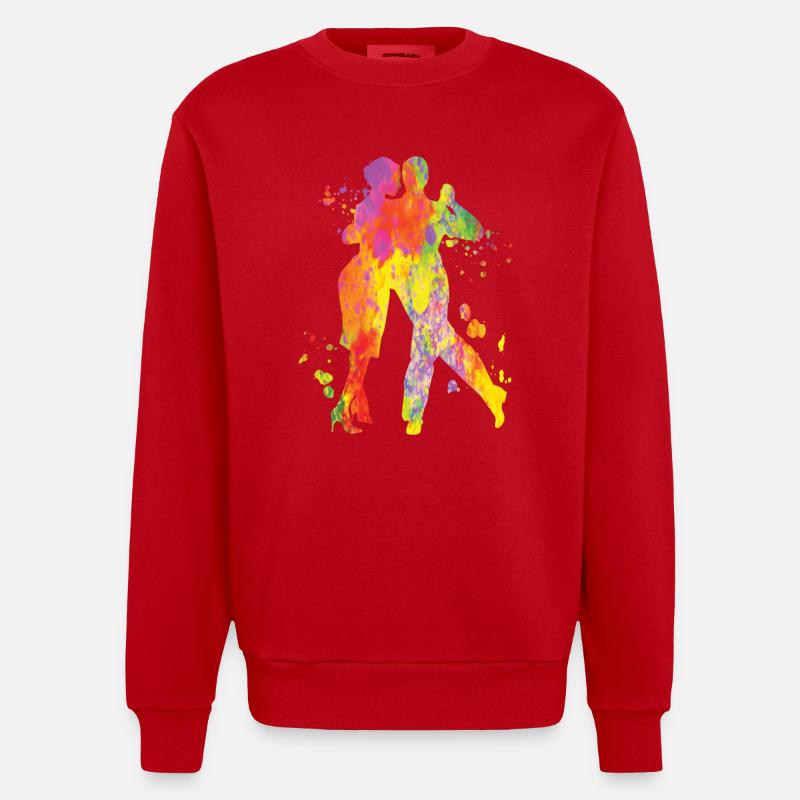 Tango Argentin Danse Milonga Vals - Sweat bio épais oversize fabriqué en UE - rouge