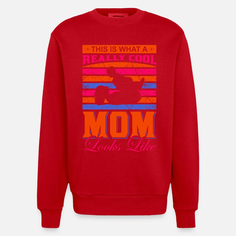 Richtig cooles Mama-Shirt – Geschenkidee - Heavyweight Oversized Organic Crew Neck Made in EU - Rot