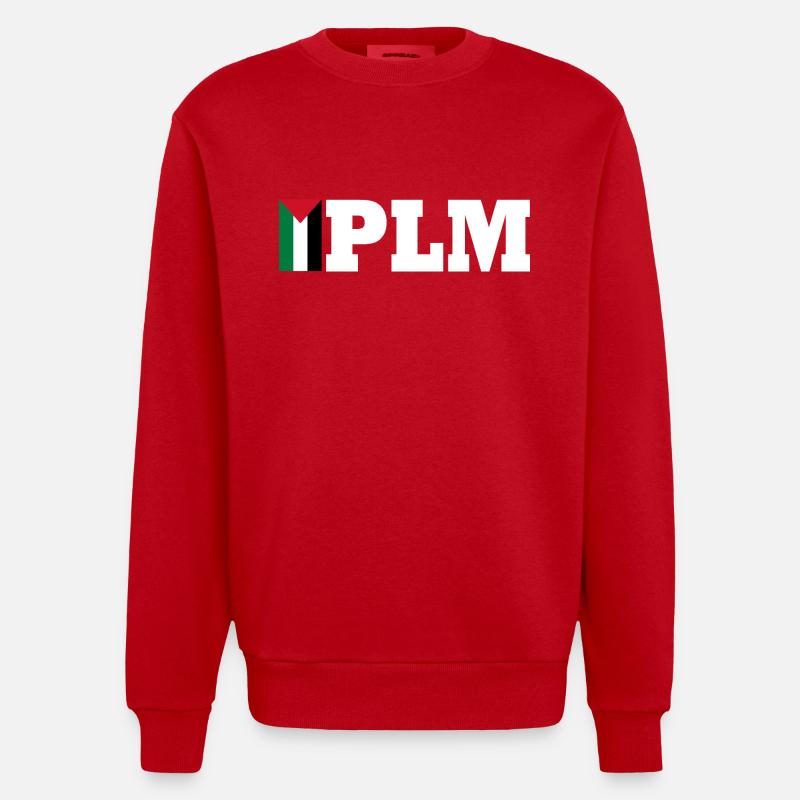 Plm - Sweat bio épais oversize fabriqué en UE - rouge