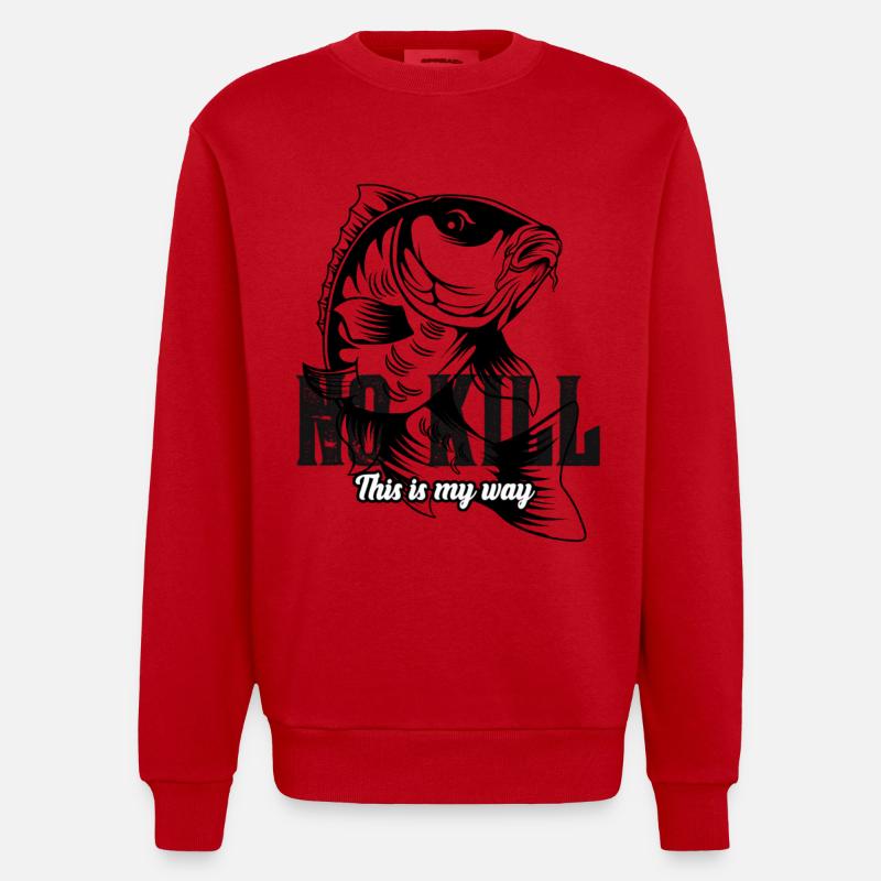 Carpe - no kill 2022 - Sweat bio épais oversize fabriqué en UE - rouge