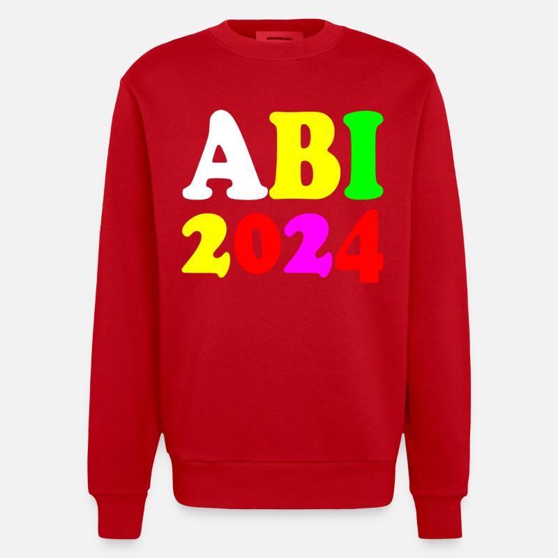 Abi 2024 - Heavyweight Oversized Organic Crew Neck Made in EU - Rot