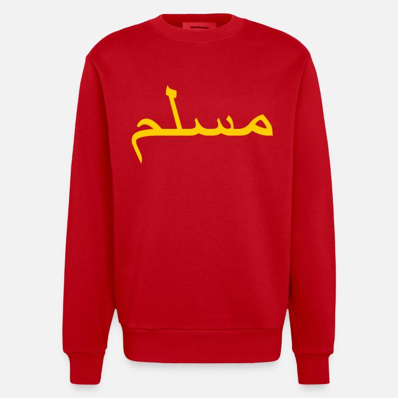 Muslim - Sweat bio épais oversize fabriqué en UE - rouge