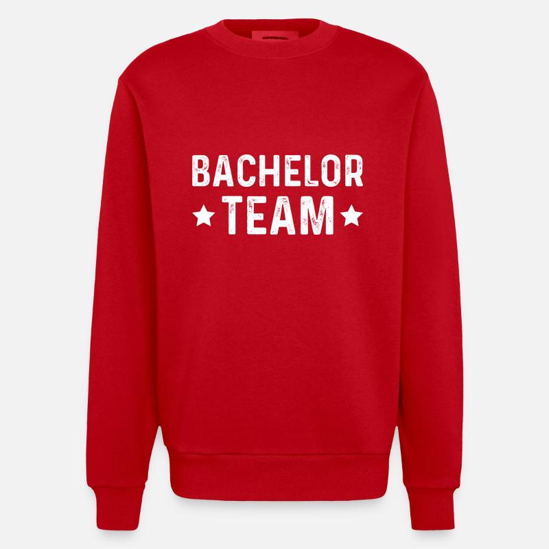Équipe Bachelor - Sweat bio épais oversize fabriqué en UE - rouge