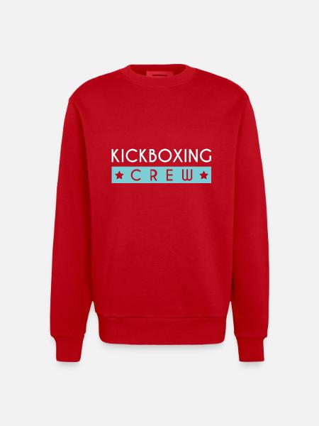 Kickboxing Crew - Heavyweight Oversized Organic Crew Neck Made in EU - Rot